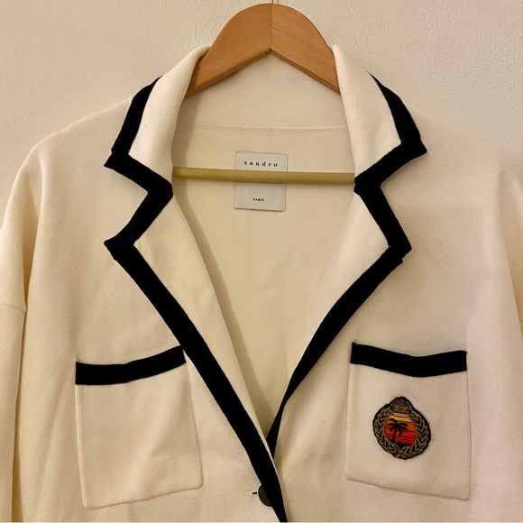 Sandro Paris Cardigan Jacket Oversized Fit - Picture 7 of 13